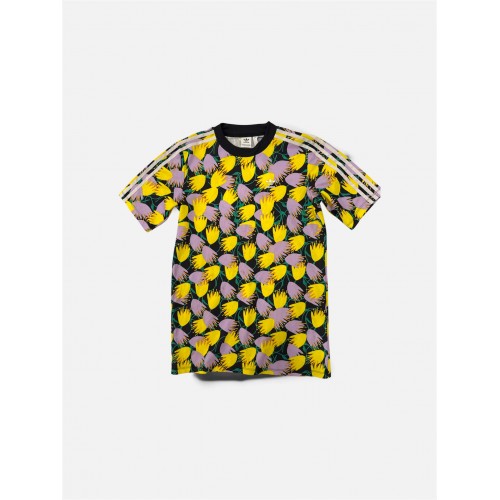Adidas Originals Floral T-Shirt Φόρεμα Πολύχρωμο